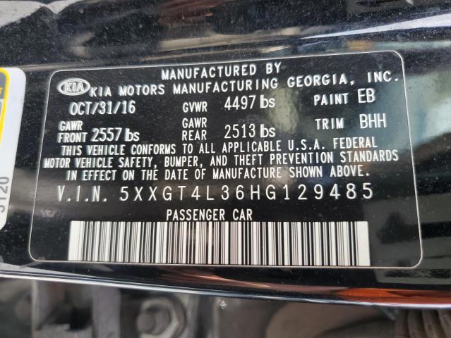 Photo 11 VIN: 5XXGT4L36HG129485 - KIA OPTIMA LX 