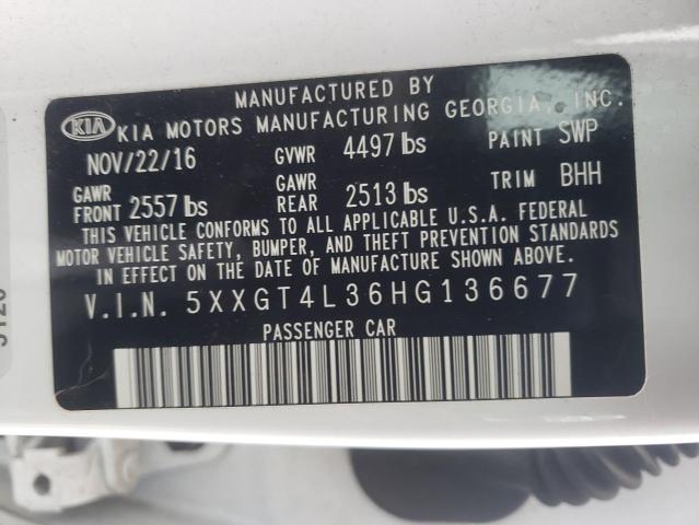 Photo 11 VIN: 5XXGT4L36HG136677 - KIA OPTIMA LX 