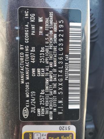 Photo 11 VIN: 5XXGT4L36LG392195 - KIA OPTIMA 