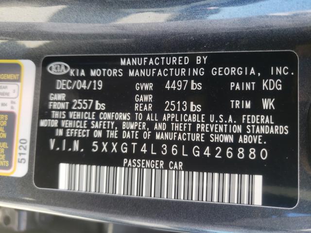 Photo 9 VIN: 5XXGT4L36LG426880 - KIA OPTIMA LX 