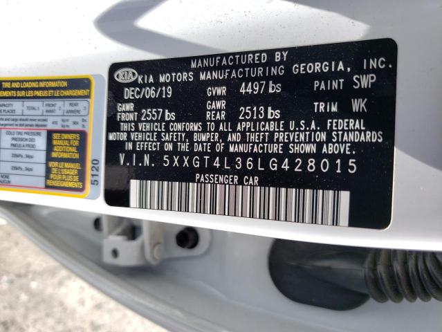 Photo 11 VIN: 5XXGT4L36LG428015 - KIA OPTIMA LX 