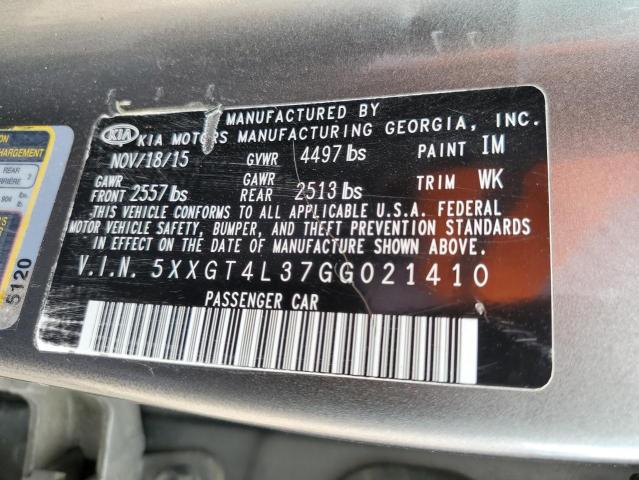 Photo 12 VIN: 5XXGT4L37GG021410 - KIA OPTIMA 