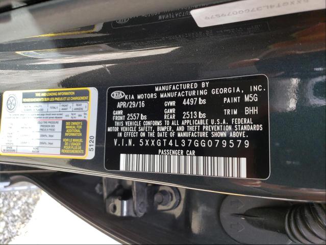 Photo 9 VIN: 5XXGT4L37GG079579 - KIA OPTIMA LX 