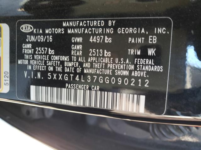 Photo 9 VIN: 5XXGT4L37GG090212 - KIA OPTIMA LX 