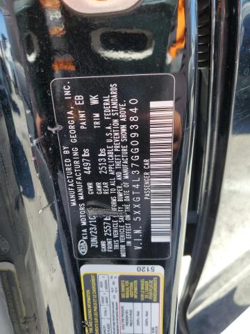 Photo 11 VIN: 5XXGT4L37GG093840 - KIA OPTIMA 