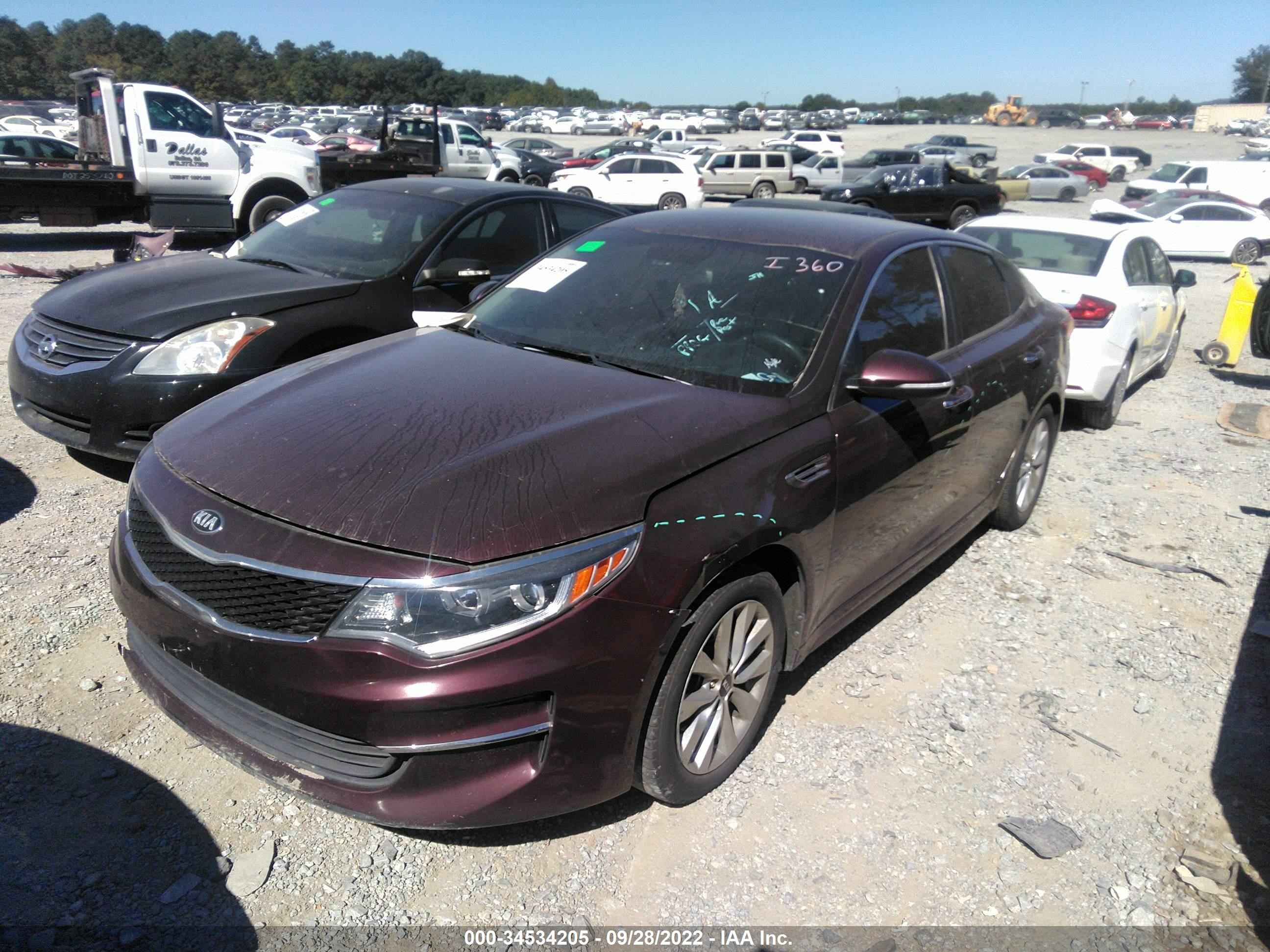 Photo 1 VIN: 5XXGT4L37HG148272 - KIA OPTIMA 