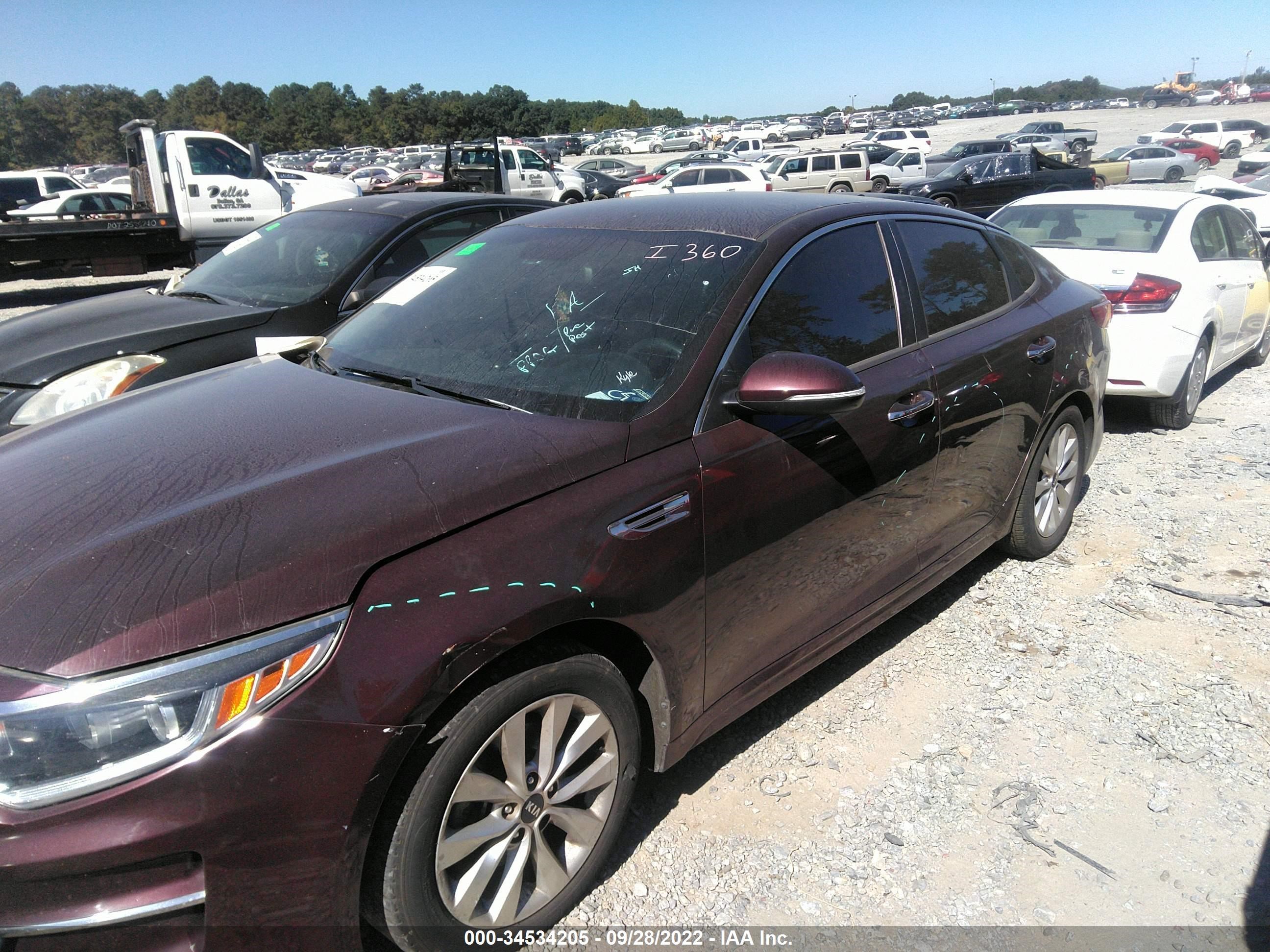 Photo 5 VIN: 5XXGT4L37HG148272 - KIA OPTIMA 