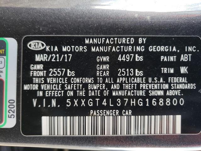 Photo 9 VIN: 5XXGT4L37HG168800 - KIA OPTIMA LX 