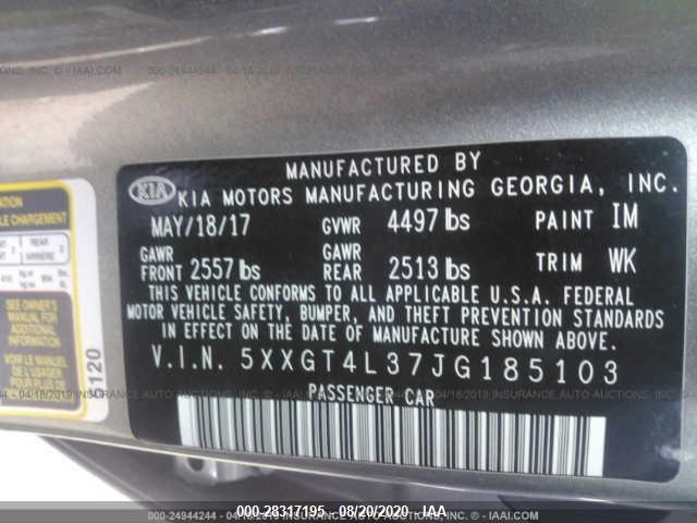 Photo 8 VIN: 5XXGT4L37JG185103 - KIA OPTIMA 