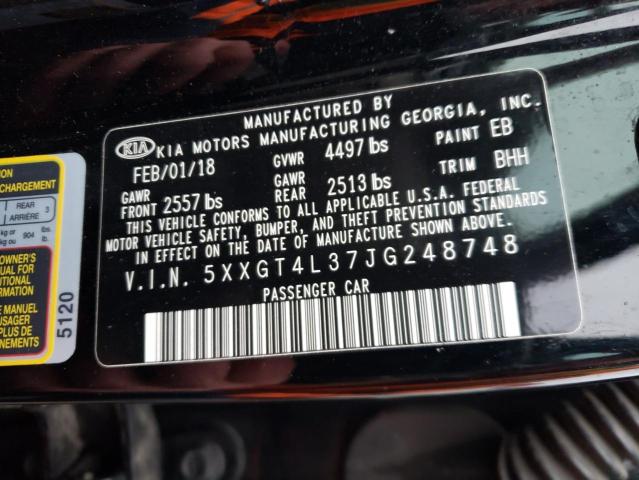 Photo 11 VIN: 5XXGT4L37JG248748 - KIA OPTIMA LX 