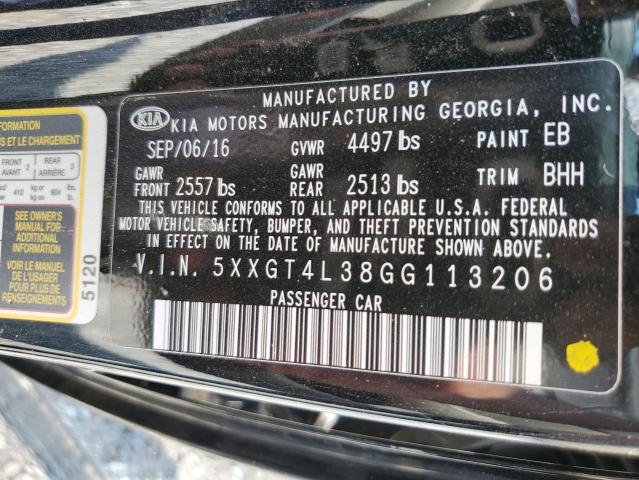 Photo 11 VIN: 5XXGT4L38GG113206 - KIA OPTIMA 