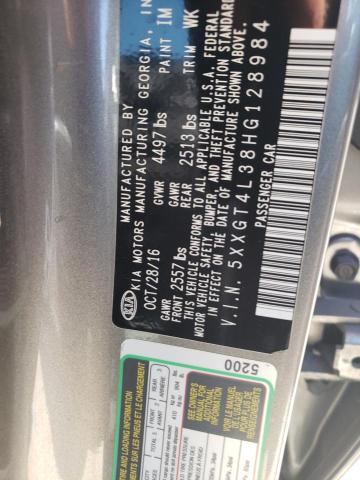 Photo 12 VIN: 5XXGT4L38HG128984 - KIA OPTIMA LX 