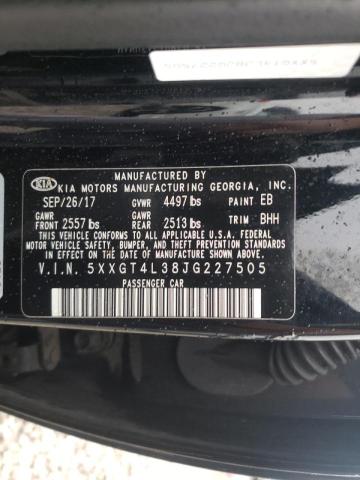 Photo 9 VIN: 5XXGT4L38JG227505 - KIA OPTIMA LX 