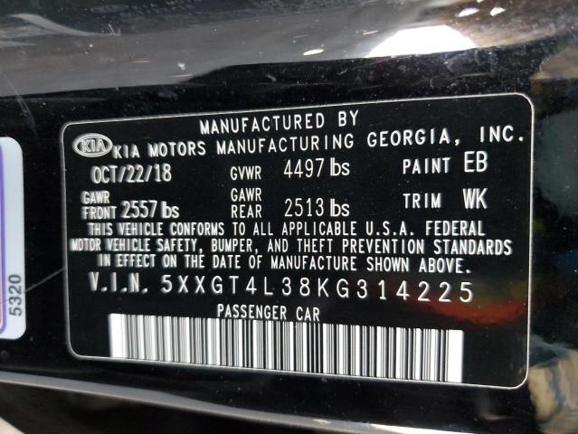 Photo 11 VIN: 5XXGT4L38KG314225 - KIA OPTIMA 