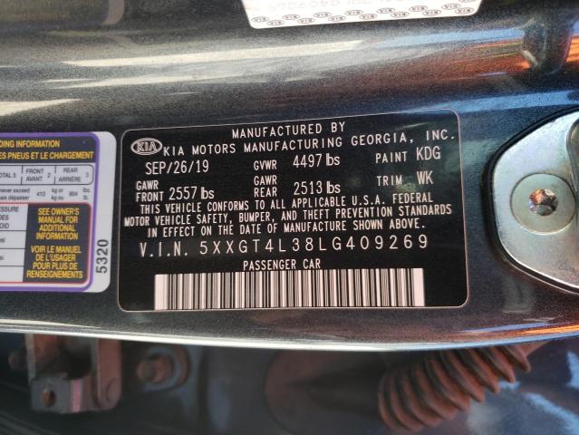 Photo 9 VIN: 5XXGT4L38LG409269 - KIA OPTIMA LX 