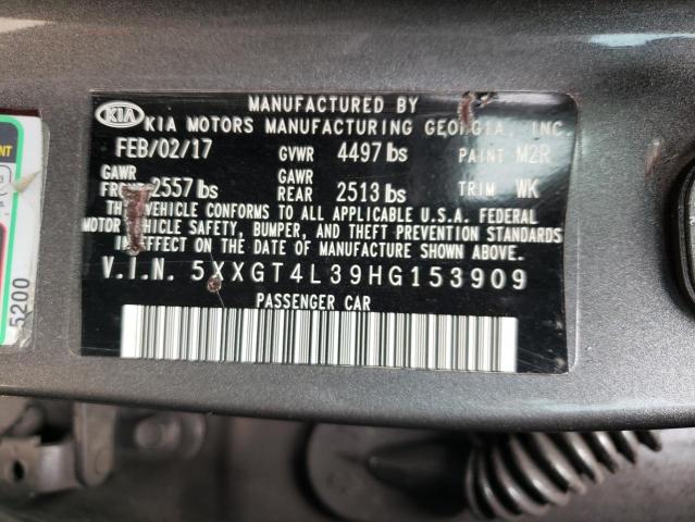 Photo 9 VIN: 5XXGT4L39HG153909 - KIA OPTIMA LX 