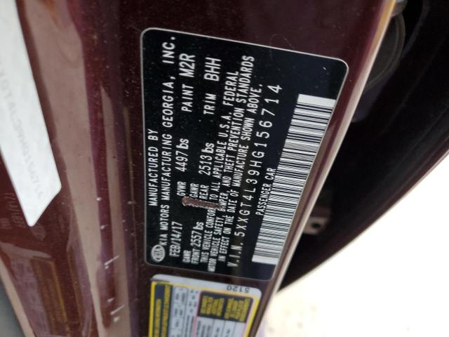 Photo 11 VIN: 5XXGT4L39HG156714 - KIA OPTIMA LX 