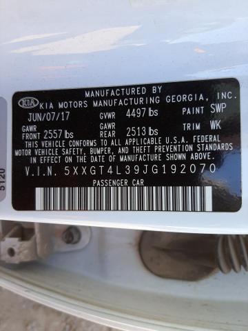 Photo 9 VIN: 5XXGT4L39JG192070 - KIA OPTIMA LX 