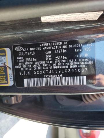 Photo 9 VIN: 5XXGT4L39LG391087 - KIA OPTIMA LX 