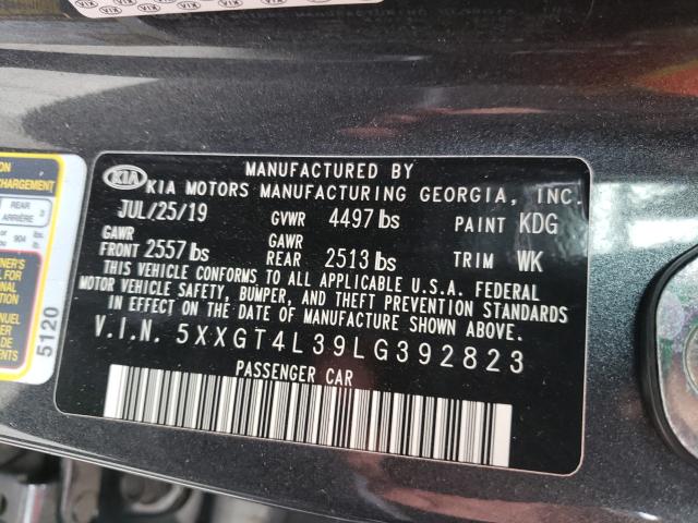 Photo 9 VIN: 5XXGT4L39LG392823 - KIA OPTIMA LX 