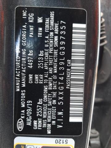 Photo 9 VIN: 5XXGT4L39LG397357 - KIA OPTIMA LX 