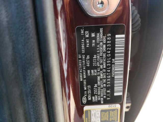 Photo 9 VIN: 5XXGT4L39LG423889 - KIA OPTIMA LX 