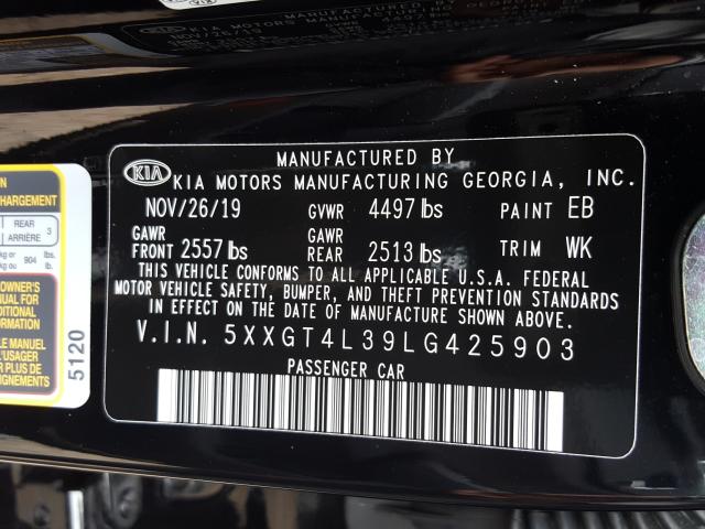 Photo 9 VIN: 5XXGT4L39LG425903 - KIA OPTIMA LX 