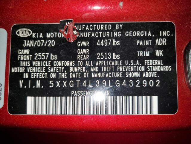 Photo 11 VIN: 5XXGT4L39LG432902 - KIA OPTIMA 