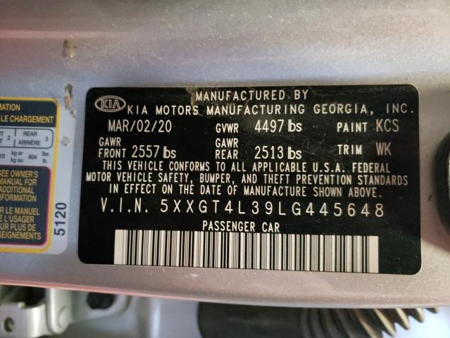 Photo 11 VIN: 5XXGT4L39LG445648 - KIA OPTIMA LX 