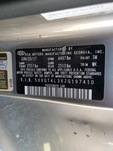 Photo 9 VIN: 5XXGT4L3XJG197410 - KIA OPTIMA LX 