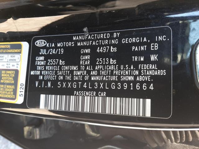 Photo 12 VIN: 5XXGT4L3XLG391664 - KIA OPTIMA 