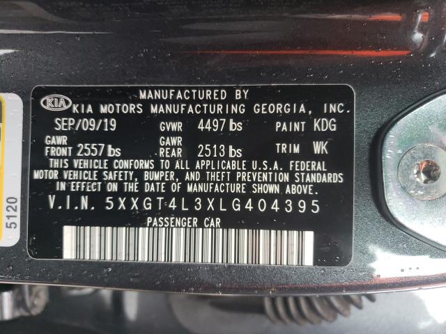 Photo 9 VIN: 5XXGT4L3XLG404395 - KIA OPTIMA LX 