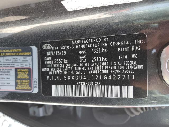 Photo 11 VIN: 5XXGU4L12LG422711 - KIA OPTIMA EX 