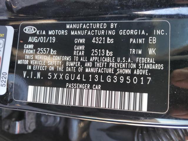 Photo 11 VIN: 5XXGU4L13LG395017 - KIA OPTIMA 