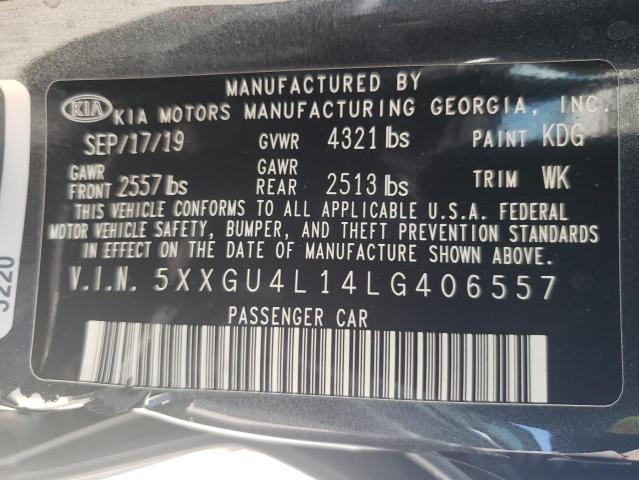 Photo 9 VIN: 5XXGU4L14LG406557 - KIA OPTIMA EX 