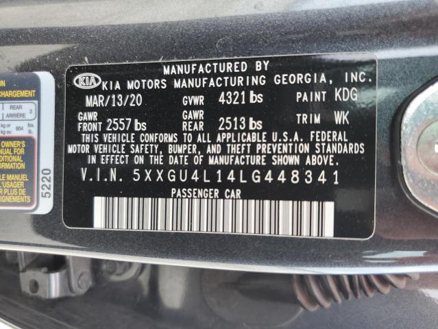 Photo 11 VIN: 5XXGU4L14LG448341 - KIA OPTIMA EX 