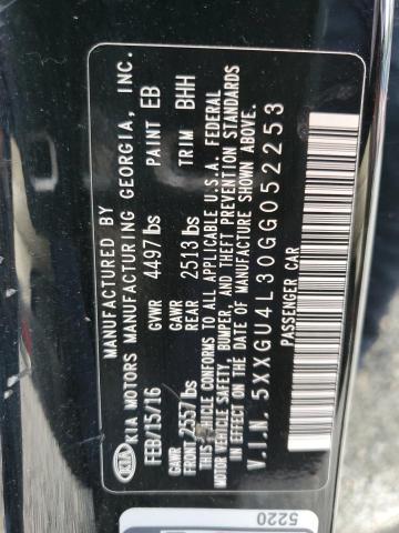 Photo 11 VIN: 5XXGU4L30GG052253 - KIA OPTIMA 