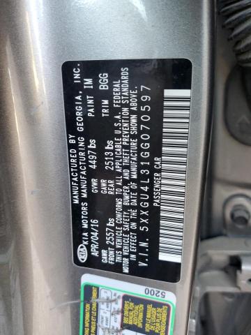 Photo 11 VIN: 5XXGU4L31GG070597 - KIA OPTIMA EX 