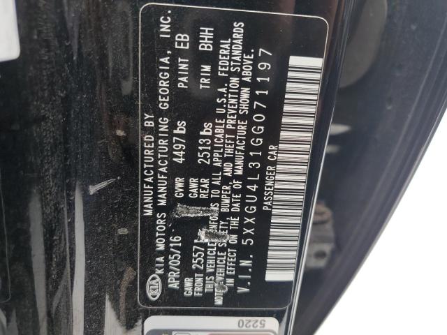 Photo 11 VIN: 5XXGU4L31GG071197 - KIA OPTIMA 