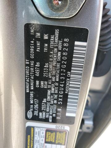 Photo 11 VIN: 5XXGU4L31JG208288 - KIA OPTIMA EX 