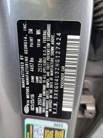 Photo 11 VIN: 5XXGU4L32HG127424 - KIA OPTIMA 