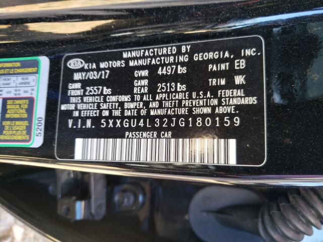 Photo 9 VIN: 5XXGU4L32JG180159 - KIA OPTIMA 