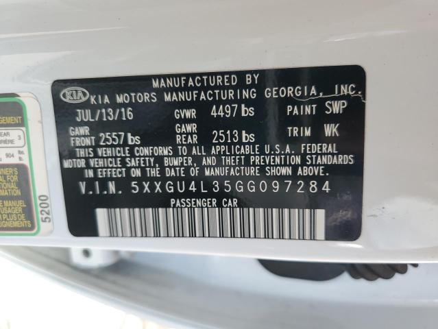 Photo 11 VIN: 5XXGU4L35GG097284 - KIA OPTIMA 