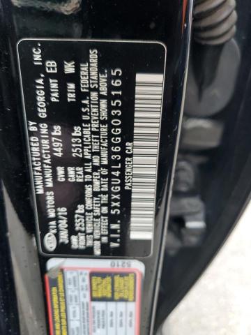 Photo 11 VIN: 5XXGU4L36GG035165 - KIA OPTIMA 