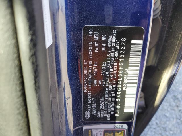 Photo 9 VIN: 5XXGU4L36HG152228 - KIA OPTIMA EX 