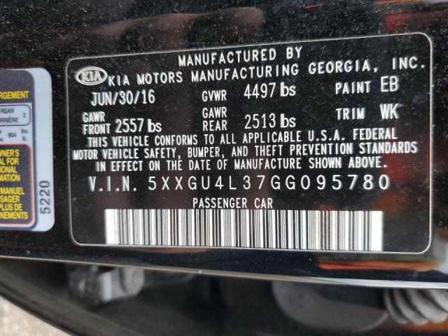 Photo 11 VIN: 5XXGU4L37GG095780 - KIA OPTIMA EX 