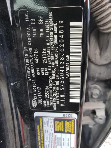 Photo 9 VIN: 5XXGU4L38JG204819 - KIA OPTIMA EX 