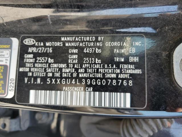 Photo 11 VIN: 5XXGU4L39GG078768 - KIA OPTIMA 