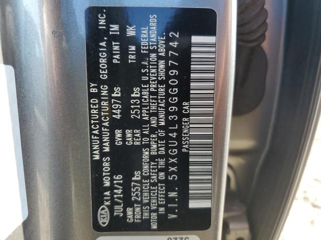 Photo 11 VIN: 5XXGU4L39GG097742 - KIA OPTIMA EX 