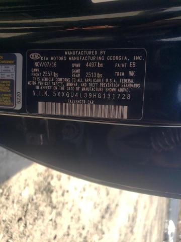 Photo 11 VIN: 5XXGU4L39HG131728 - KIA OPTIMA EX 